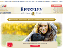 Tablet Screenshot of berkeleyvetcenter.com